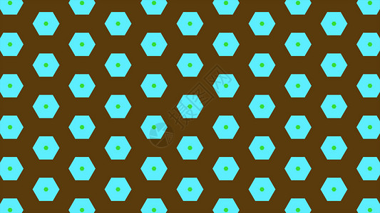 六边形设计相同颜色和周围不同环状的多彩六边形摘要创造力艺术插图海浪印花背景墙纸形状设计纺织品背景