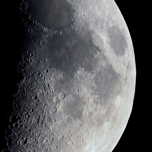 第一季度用望远镜观测到的月亮卫星摄影月相天文学月球天空天文宇宙背景图片