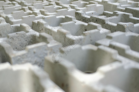 长方形混凝土纳纳米生态块砖纳米材料石工水泥轴承工业技术矩形背景图片