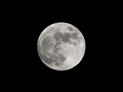 用望远镜看到满月天文学天空卫星月球月相宇宙摄影天文黑色背景