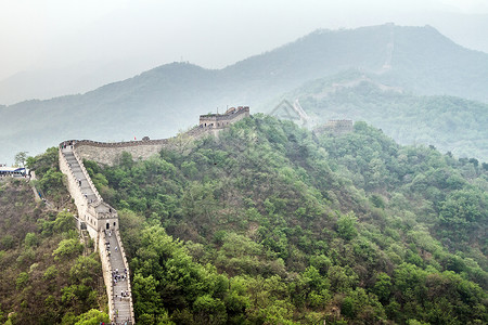 中国 中国长城奇迹世界山脉背景图片