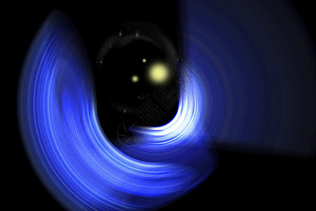 黑洞隧道黑色蓝色黄色暗流曲线旋转重力插图创造力背景图片