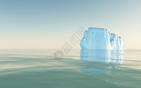 冰山气候海景冻结天空蓝色顶峰海洋环境风景冰川伯格高清图片素材