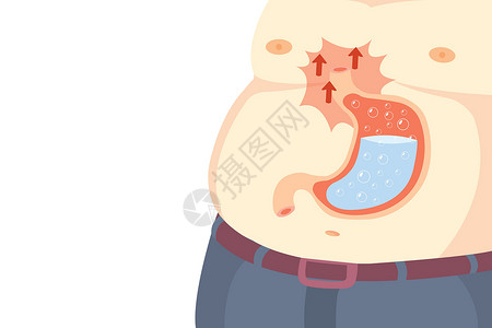 老少皆宜腹部信息图表高清图片