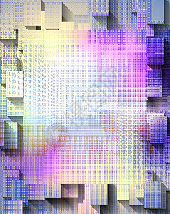 守则法典插图盒子长方形技术互联网世界桌面彩虹框架高科技背景图片