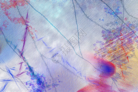 数字抽象笔触装饰插图曲线水彩艺术条纹紫丁香帆布刷子背景图片