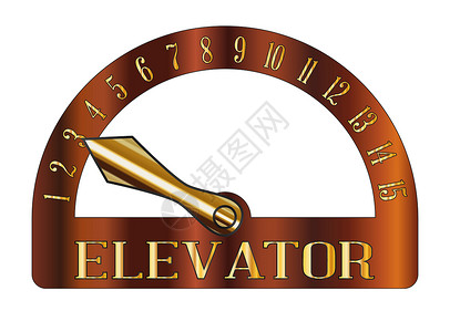 孤立的电梯楼数指标卡通片艺术品圆形艺术漫画绘画数字金属地面背景图片