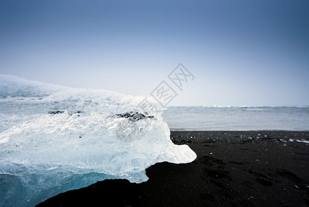 冰川环礁湖的冰山荒野天空全球冰川白色海滩场景蓝色温度气候冰岛高清图片素材