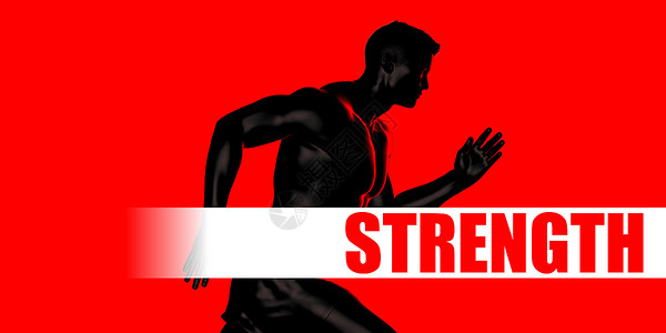 强力概念红色训练运动黑色男人背景图片