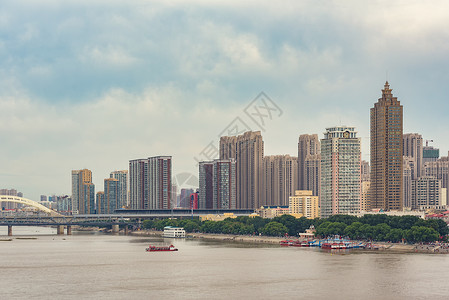 哈尔滨市天际线城市景观高清图片