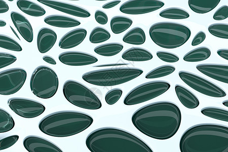 有机绿色宝石背景 3D转化石头多边形渲染奢华多孔水晶孔径风格装饰大理石背景图片