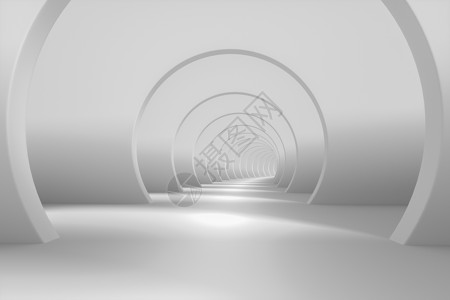 空白隧道建造渲染高清图片