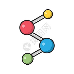 原子技术药品生物学医疗白色插图基因组科学化学化学品背景图片