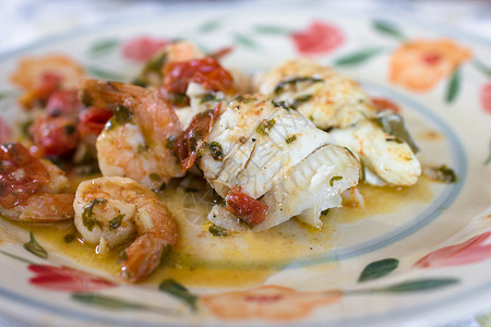 炖鱼香料沙拉餐厅海鲜宏观蔬菜美食饮食营养烹饪背景图片