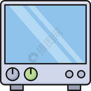 屏幕关心医院图表监控诊断医疗脉冲心脏展示插图背景图片