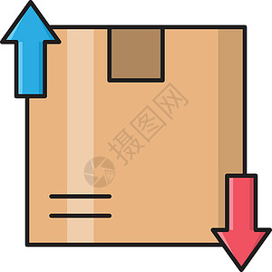 包裹包产品包装监督纸盒运输商品物流纸板公司船运高清图片