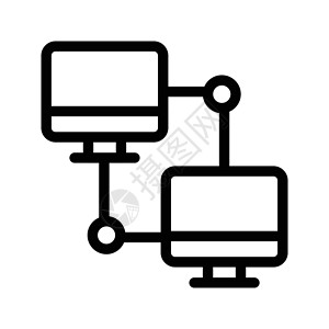 文件共享联系文件传输数据交换白色正方形共享屏幕技术插图文件插画