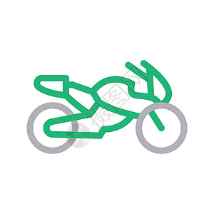 摩托车旅行插图车辆活动摩托行车运动圆圈运输正方形背景图片