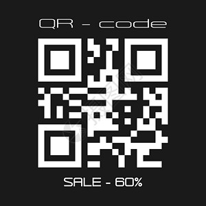 真正的QR代码销售 - 60% Logo 商店贴纸 Websi背景图片