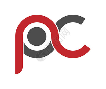 P和C用单行f链接的Styl化小写字母P和C背景图片