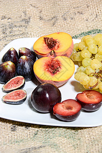 水果果黄桃白桃福利采摘水果维生素桃子杏子健康背景图片