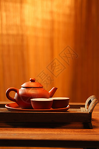 红色茶杯棕色的杯子高清图片