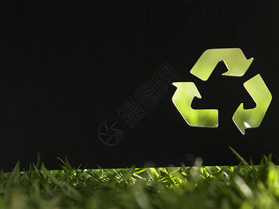 循环再循环标识生态水平环境绿色回收背景图片