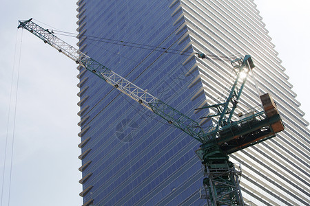 无标题摩天大楼工程项目金属高楼公寓建造工作框架起重机背景图片