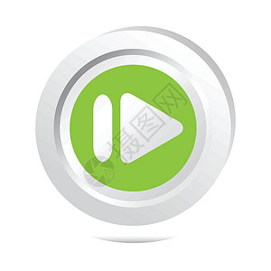 箭头符号按钮图标绿色插图展示导航网站路标网页象形链接界面背景图片