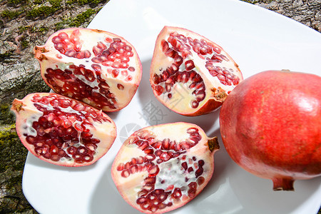 夏季水果维生素黄桃福利采摘桃子杏子健康白桃石榴背景图片