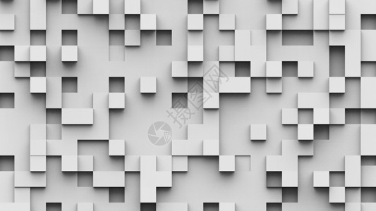 白平方和深灰色背景纹理 3D 插图 3d高清图片