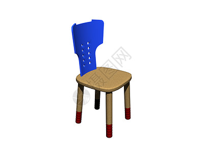 蓝色后垫蓝的简单木制厨房椅棕色装饰灰色风格家具椅子饭厅装潢座位背景图片