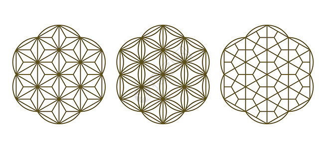 箱根芦之湖根据日本装饰艺术的三种设计要素打印激光插图网格纺织品格子白色黄色箱根马赛克插画