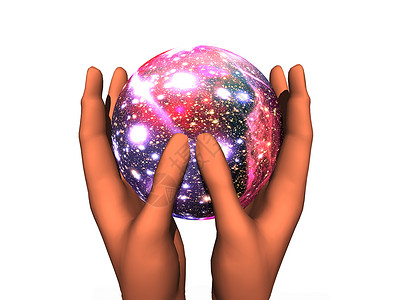 宇宙就像你手中的球一样千里眼玻璃球迷信上帝背景图片