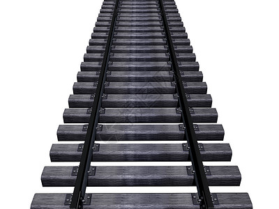 铁路交通带环状的铁轨石头门槛轨道火车背景图片