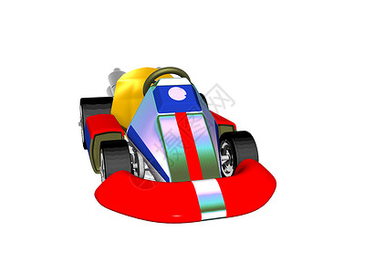用于体育活动的卡尔特汽车车轮引擎排气黄色玩具卡丁车红色摩托车方向盘赛车背景图片