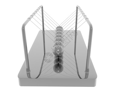 牛顿球作为钟摆动量守恒玩具噼啪钢球传递金属背景图片