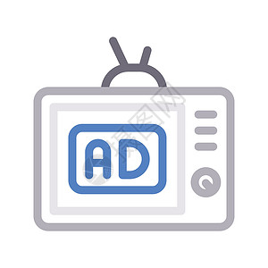 电视营销涂鸦插图广告牌服务市场视频互联网电话活动背景图片