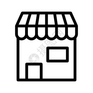 存储商店零售插图陈列柜市场建筑学商业窗户店面销售互联网背景图片