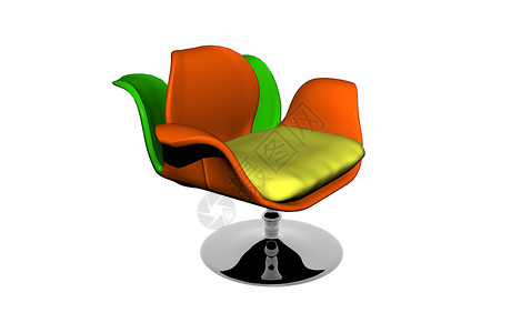 带有金属基底的彩色塑料板椅椅子座位座垫家具底座扶手装潢背景图片