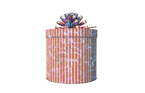 带弓的彩色礼品盒盒子包装丝带背景图片