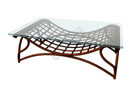 篮子架上角玻璃桌贮存圆形家具客厅金属桌子玻璃框架背景图片