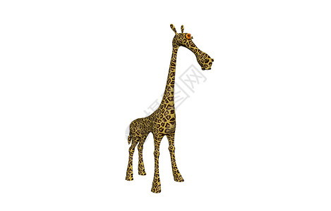来自非洲的长脖子卡通长颈鹿尾巴长颈玩具图案雕塑卡通片漫画长腿艺术背景图片