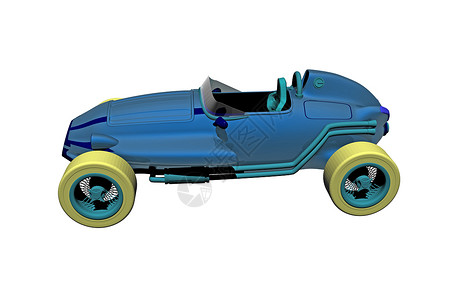 蓝色肥皂盒 黄轮赛车玩具卡通片力量漫画电机速度摩托车背景图片