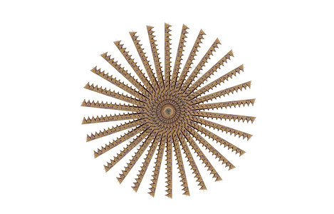 金属螺旋状结构图案螺旋点数扇子装饰品选项卡背景图片