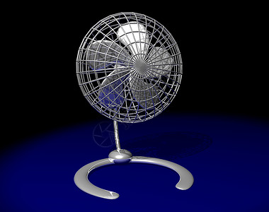 炎热天气的茶点表格风扇童话风力机扇子空气鼓风机螺旋桨背景图片