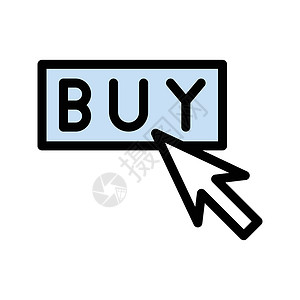 购买网络标签网上购物按钮店铺蓝色界面用户商业电子商务背景图片
