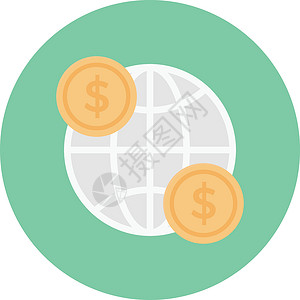 银行业按钮银行薪水插图金融支付财富货币商业硬币背景图片