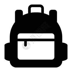 背包书包插图行李旅行白色学生旅游教育艺术学校背景图片