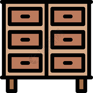 内阁床头网站橱柜家具房间壁橱插图单元文档木头背景图片